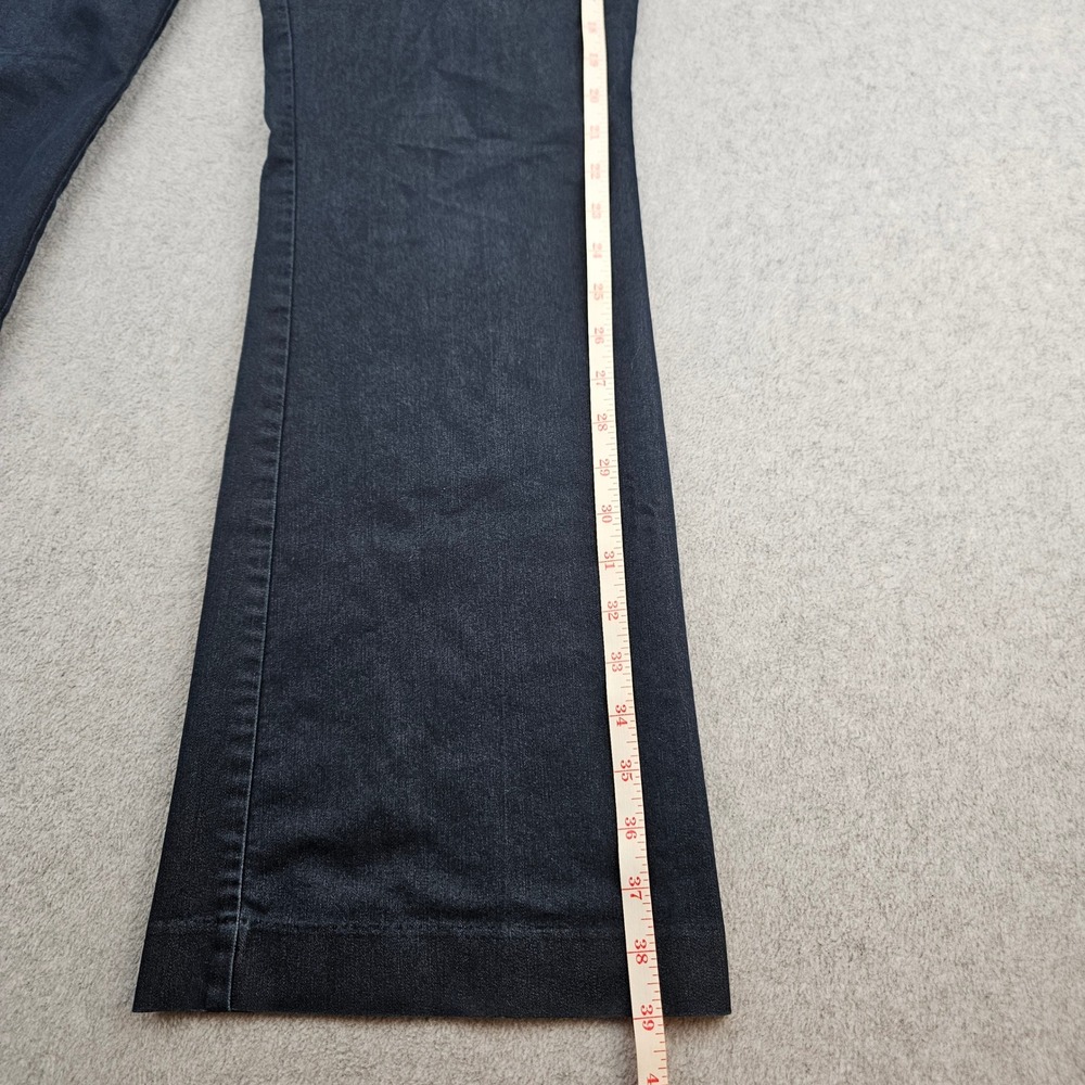 ATTENTION Trousers Womens 10 Blue Flare Leg Stretch Cotton Blend Casual Work - Picture 14 of 16